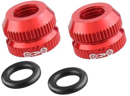 2-pack mångsidiga cykelventiler med effektiva hermetiska muttrar, personliga kärnor för långdistanscykling, säkra ventilkopplingar