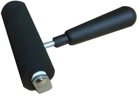 Sacolin 10 Cm Handheld Ink Roller for Printmaking, Even Ink Coverage, Steel Frame Construction, Lino, Wallpapering, Craft Art