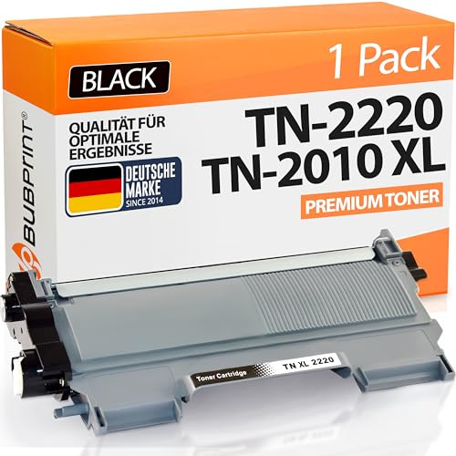 Bubprint XXL toner kompatibel med Brother TN2220 TN2210 svart | Passar MFC-7360N MFC-7460DN HL-2130 HL-2135W HL-2240 HL-2250DN DCP-7055 Fax 2840 Fax 2940