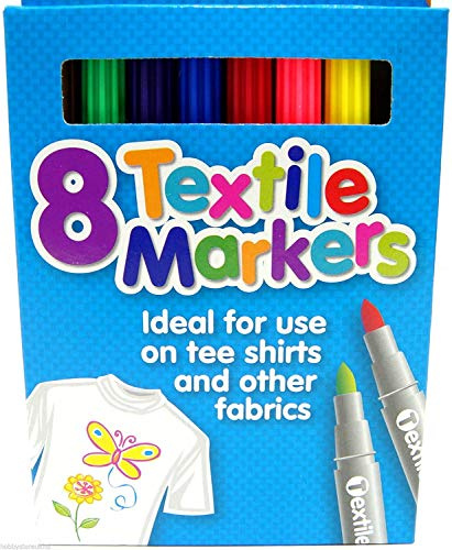 Tiger Marcadores de tela textil - Set de 8 colores surtidos