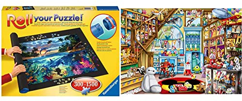 Ravensburger 17956 Roll your Puzzle!® 0-1500 bitar Pusselmatta - enkel förvaring av pussel - pusselhjälp & Ravensburger Disney Pixar Toy Store 1000 Piece Jigsaw Puzzle for Age 12 Years Up
