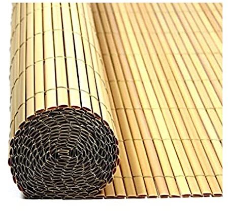 PROREGAL Premium Sichtschutzmatte | PVC- Sichtschutzmatte | Gartensichtschutz für Garten und Balkon aus Weide | Höhe 1 m | Länge 3 m | HxL: 1x3 m | Braun | Sichtschutz, Sichtschutzzaun