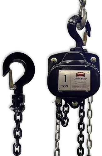 Dragon Winch Flaschenzug Seilzug Kettenzug Hebezug Ratschenzug 1000 kg mit robuste Stahlkette | 3 m Hubhöhe | 1T/1000KG Tragkraft | Handkettenzug 1T/3M