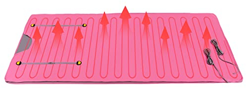 Infraröd kabin, 650 W fjärr-infraröd bastufilt, bastuväska, kroppsformarfilt, 2 zons-styrenhet, professionell ångfilt för hemmabastu med fjärrkontroll (rosa)