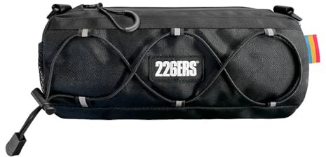 226ERS - Bolsa Manillar Bicicleta, Bar Bag 2.0, Capacidad 2,4 L, Cremallera y Tejido Impermeable, Bolsillos Laterales, Tira Reflectante de 6 Puntos, Cuerda Frontal Elástica para Guantes o Cortavientos