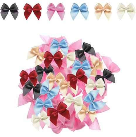 Mini Fiocchi da 300 Pezzi, Rosa e Bianchi - Decorazioni per l'Albero di Natale