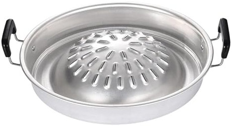 KESOTO Parrilla para Estufa de Camping, sartén para Barbacoa, sartén para cocinar al Aire Libre, Plato Cuadrado para Asar para el hogar, 30 CENTIMETROS