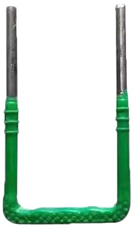 Scala di fuga in acciaio resistente, per cantine, finestre, pozzi, soffitte, camper e giardini, regolabile da parete, scala antincendio (verde, 15 x 28 x 1,2 cm)
