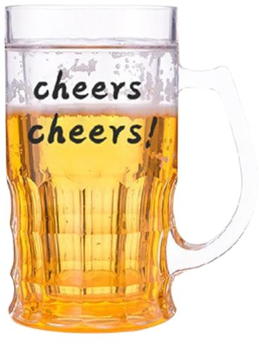 Generisch Gobelets givrés | Gobelets à bière double couche - 450 ml article de farce à double paroi nouveauté gobelet à boire à la maison table à manger adulte jardin cocktail