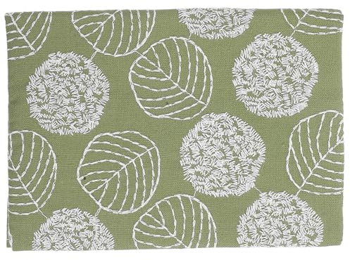 TOKIDNY Funda de Tela Verde para Cuadernos y Planners Diseño Único, Tacto Cómodo y Diseño Desmontable, Adecuado para Proteger Libros y Agendas