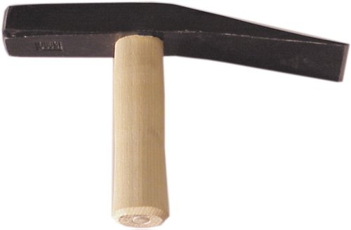 Pflasterhammer 2000 g, Norddeutsche Form, geschmiedet, mit Hartholz-Stiel