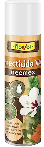 Flower - Insecticida Natural Neemex Aerosol 500ml | Control de Plagas para Plantas | Actúa por Contacto e Ingestión | Apto para Todo Tipo de Sustrato Universal, 6.5x6.5x25 cm, Spray