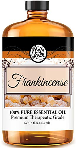 Oil of Youth Frankincense Essential Oil – Pure Frankincense Oil for Aromatherapy, Calming, Relaxing, Diffuser (16oz Bulk)