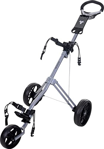 Fast Fold Force Chariot de Golf à 3 Roues Mixte, Argenté, 3 Wheel