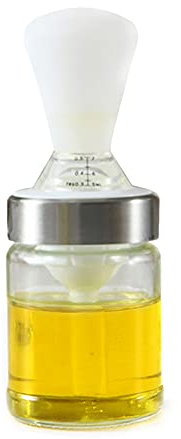 RoseFlower Bouteille d'huile avec Pinceau, Brosse de Barbecue D'extérieur Résistante à La Chaleur, Brosse à Bouteille D'huile de Cuisine, Outils de Cuisine, de Cuisson et de Barbecue #2