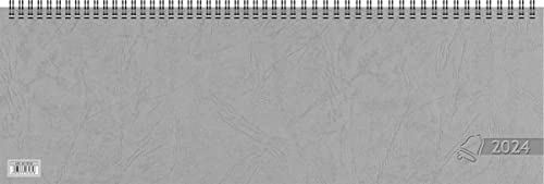 Glocken Wochenkalender 2024 2 Seiten = 1 Woche Blattgröße 42 x 13,7 cm grau