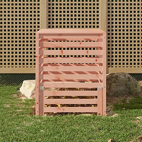 Material: madera maciza de Douglas (sin tratar) - Compostador de madera maciza Douglas de 32.5 x 32.5 x 39.2 pulgadas