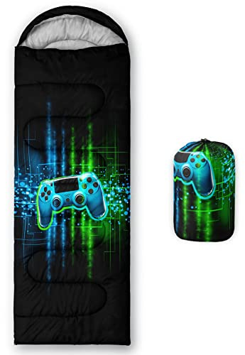 HOSIMA Sac de couchage sarcophage pour adultes, filles, garçons, étanche pour le camping, la randonnée, l'extérieur, les voyages, la chasse, avec sacs de compression (AH088)