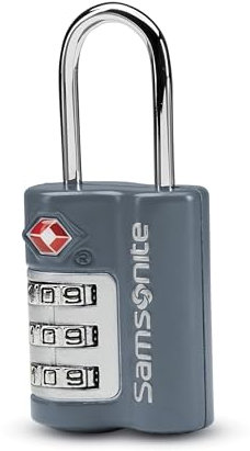 Samsonite 91160-E264 - Cerradura y accesorios de seguridad de viaje aprobados por la TSA, color azul pizarra
