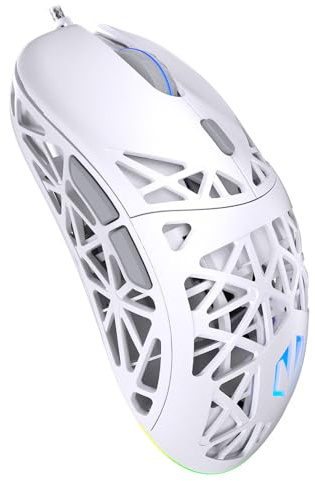 ENDORFY LIV Wireless Onyx White, mouse da gioco bianco, mouse wireless, design ultraleggero (69 g), massimo 12.000 DPI, PixArt PAW3311, Kailh GM 4.0, 2,4 GHz, BT, USB-A, retroilluminazione ARGB