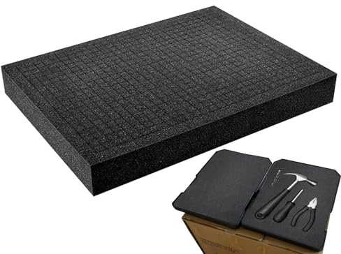 FUMA DE POLO Y PLUCK-Precurado Pu, panel de inserto suave, relleno de cuadrícula protectora | Organizador de almacenamiento de viajes, forro de equipos, cojín de caja de herramientas para cámaras y co