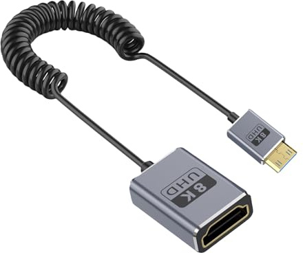 SHOOYIO Efficiente cavo miniaturizzato video 8K per fotocamere e tablet vari dispositivi che collegano laptop a TV e monitor adattatore videocamera