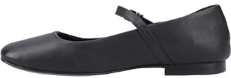 Hush Puppies Female Pasha Leather Ballerina, Black, 8
