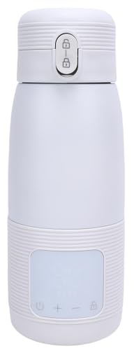 VELATEMOR Salduolo del Portatile, Riscaldatore a Bottiglia di Viaggio a più a Meno, 37-55 ℃ Temperatura Regolabile, Batteria Ricaricabile, Acciaio Inossidabile di Grado Alimentare, Materiale ABS,