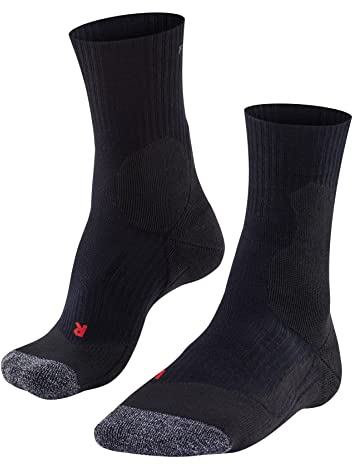 FALKE Herren Tennissocken TE2 M So Baumwolle Funktionsmaterial antiblasen 1 Paar, Schwarz Black 3000, 39-41