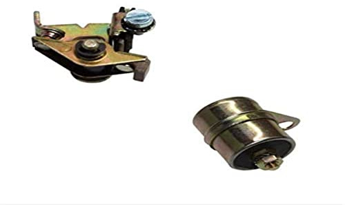 CONDENSATEUR + RUPTEUR ALLUMAGE MOBYLETTE PGT 101 102 103 104 105 BB VIS PLATINEES CYCLOMOTEUR
