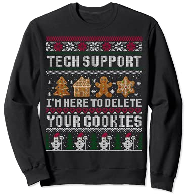 Lustiges Weihnachts-Tech-Support-Langarm Shirt, Computer-Programmierer, Geschenk Sweatshirt
