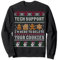 Lustiges Weihnachts-Tech-Support-Langarm Shirt, Computer-Programmierer, Geschenk Sweatshirt