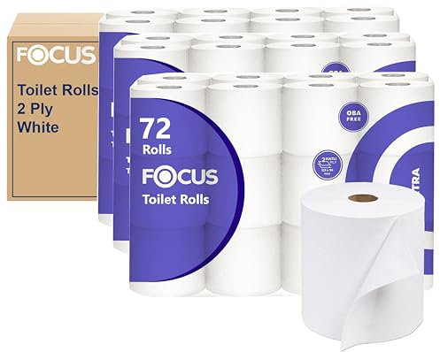 A406 High Capacity Toilet Paper Rolls Ultra Strong Extra Soft White Bath Tissue Bathroom Family Rolls Toilet Tissue Paper 2 Ply (White-2ply.24 Rolls)