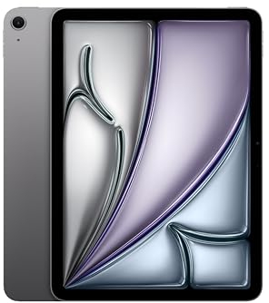 Apple iPad Air 11-inch (M2): Liquid Retina display, 256GB, Landscape 12MP Front Camera/12MP Back Camera, Wi-Fi 6E, Touch ID, All-Day Battery Life - Space Grey