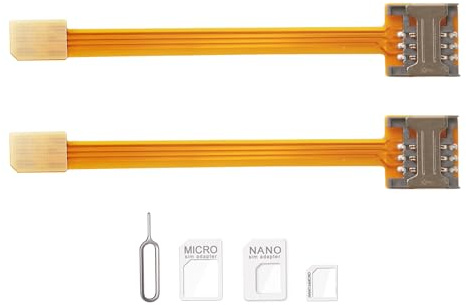 for CPE Wireless Routers Mini Walkman WiFi Devices, Nano to Mini Sim Card Extension Cable Adapter Extender FPC Cable Test Board Circuit Board Reader Length 3.9in/10cm (2pcs)