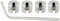 EMSea 4 Piezas de Abrazadera de Fijación de Cuerda Alambre M4x2 Mm Abrazadera de Tope de Acero Inoxidable 316 de 10x8 Mm con Llave Tensar La Cuerda para Fijar Muebles Balcón Cuerdas Tensión