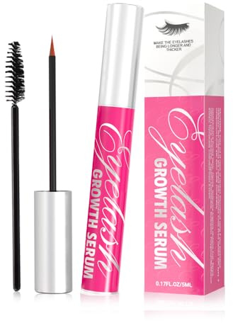 Serum Pestañas,Serum Pestañas Crecimiento,Con Ingredientes Naturales,Tratamiento Fortalecedor y Alargador Para Pestañas y Cejas,Crea Pestañas Para el Crecimiento de pestañas Gruesas y Largas(5ML)