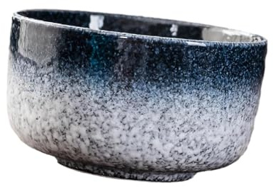 PawwJoy Bol à matcha traditionnel japonais fait à la main en céramique - Accessoire de cérémonie du thé Chawan - 11,5 x 6,5 cm - Style a