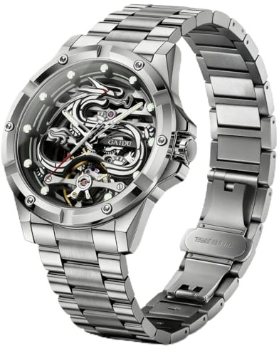 DAXIAOYU Herr lyx Tourbillon mekanisk klocka unik ihålig skelett urtavla automatiska klockor sport vattentät självlysande business armbandsur