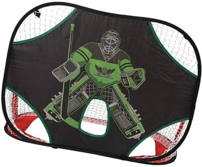 ZYKEJJDDAK Innovativa rete da allenamento per portiere di hockey su ghiaccio per esercizi al chiuso e all'aperto, con una forte precisione di costruzione, obiettivo da hockey per bambini