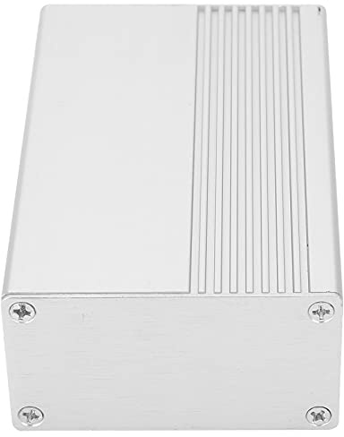 OVAQUIXI Integrerad Kopplingsdosa Hölje i Grått, Högkvalitativt Aluminium 35 X 64,5 X 100 Mm för Gör-det-själv-elektronik, 1 Enhet