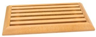 ROGER ORFEVRE - Planche à Pain Hètre avec grille ramasse-miettes *