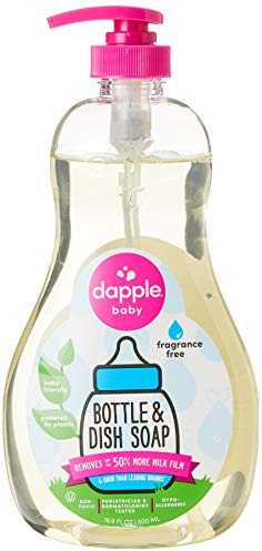 Dapple Fragrance-Free Baby Bottle & Dish Washer Liquid 16.9 Ounce