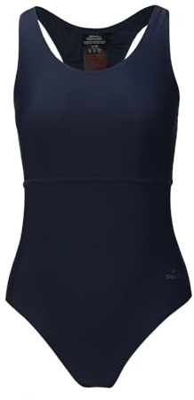 Slazenger dam racer rygg baddräkt klorbeständig Marinblått Xsp 4XL