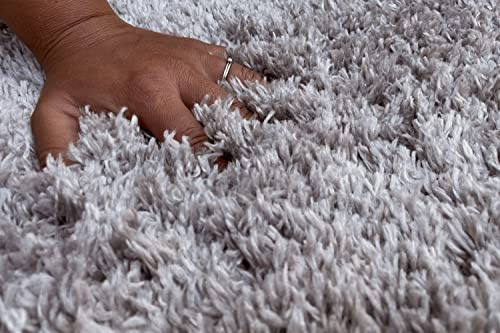 floor factory Hochflor Shaggy Teppich Pearl grau 200x290cm wunderbar weicher Langflorteppich mit Ökotex