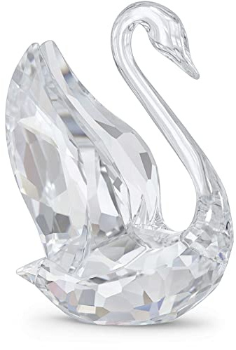 Swarovski Signum Swan Ornament, Clear Crystal Swan Figurine, from the Iconic Swan Collection