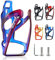 Portabottiglie da bicicletta, versione migliorata, infrangibile, leggero, per mountain bike, bici da corsa, mountain bike (Blu viola)