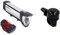 Busch + Müller Fahrradlicht Set & Fischer Mini Fahrradglocke, schwarz, One Size