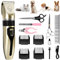 AOUVT Profi Schermaschine, 13 Pcs Haustierpflege Set, Abnehmbarer, Waschbarer Keramikkopf, Wiederaufladbarer Haustierschneider, Geräuscharmer Haustierschneider für Katzen und Hunde