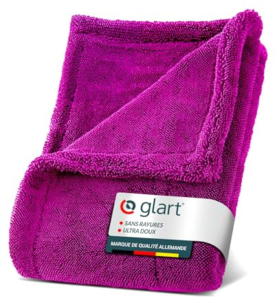 Glart 44TW6P Twist Serviette de Séchage Auto XXL - Serviette de séchage Premium pour Voiture, Ultra absorbante - 60x40cm
